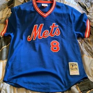 New York Mets jersey throwback Cooperstown Gary Carter #8 jersey